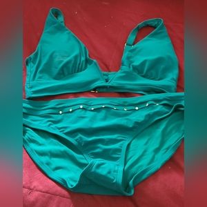 Brand new Green two-piece Bathing suit